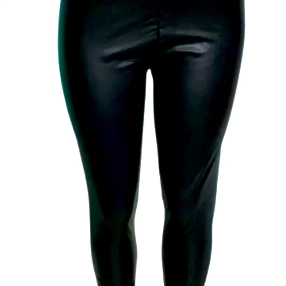 Olive + Oak Faux Leather Leggings NWT